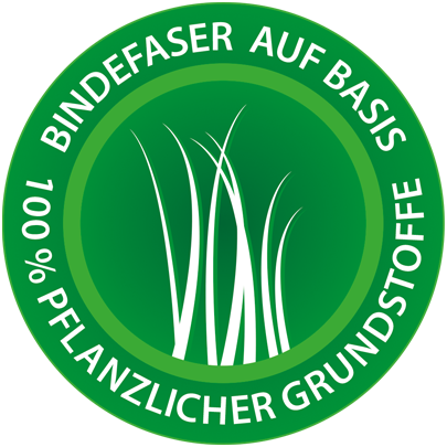 Logo Bindefaser 100% pflanzlich